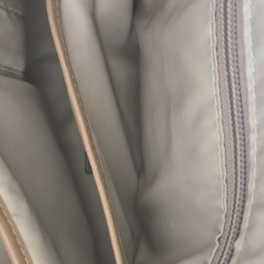 New! Tumi Verona Double Zip Satchel Villa Bag Purse SAND COATED Twill - Picture 11 of 14